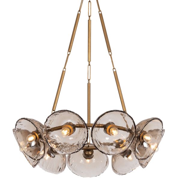 Diego 12 Light Chandelier, Patina Gold Leaf bb0006680