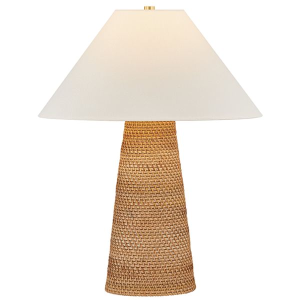 Leetown Tischlampe, Aged Brass/Ceramic Inked Crackle lt2505134