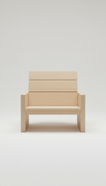 Loungesessel aus Eiche Minimalistisch