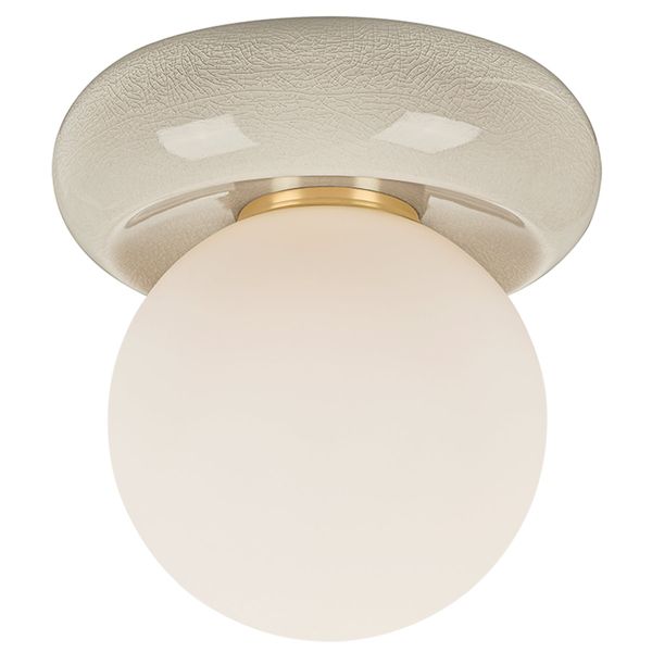 Tiffany Chandelier, Aged Brass/Textured Creme jn4130128